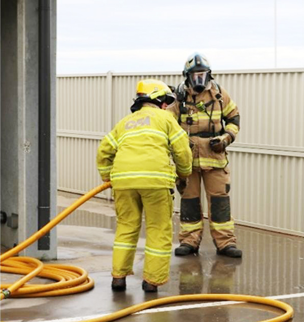 fire investigation training at Huntly